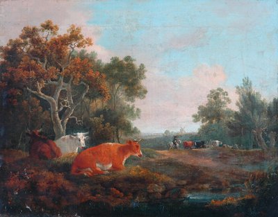 Landscape with Cattle by William Collins